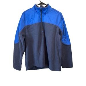 Starter Performance Fleece‎ Quarter Zip Mock Neck Jacket Men's Size L 42-44